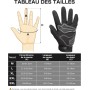 KEMIMOTO Guantes Moto Verano, Resistencia al Impacto, Deportivos Protectores y Transpirables Hombres y Mujeres, Palma