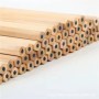 100 unids/lote lápiz de madera HB negro Hexagonal no tóxico pintura es