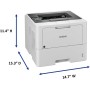 Brother Impresora láser monocromática empresarial HL-L6210DW con gran capacidad de papel, redes inalámbricas y Gigabit Ethernet,