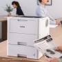 Brother Impresora láser monocromática empresarial HL-L6210DW con gran capacidad de papel, redes inalámbricas y Gigabit Ethernet,