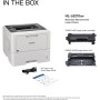 Brother Impresora láser monocromática empresarial HL-L6210DW con gran capacidad de papel, redes inalámbricas y Gigabit Ethernet,