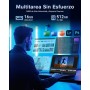 AOC 16.1'' Ordenador Portatil AMD Ryzen 7 5700U 8 Núcleos(hasta 4.3Ghz) 16GB RAM M.2 SSD 512GB Extensiones 2TB Teclado