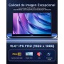 AOC 16.1'' Ordenador Portatil AMD Ryzen 7 5700U 8 Núcleos(hasta 4.3Ghz) 16GB RAM M.2 SSD 512GB Extensiones 2TB Teclado