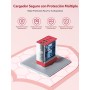 Aioneus Cargador USB C, 40W 4-Puertos USBC Enchufe Cargador iPhone Carga Rapida, Múltiple Cargador QC3.0 y PD Rápido Pared