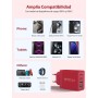 Aioneus Cargador USB C, 40W 4-Puertos USBC Enchufe Cargador iPhone Carga Rapida, Múltiple Cargador QC3.0 y PD Rápido Pared