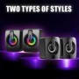 Altavoz alimentado por USB, miniSubwoofer portátil con luces RGB, Cont