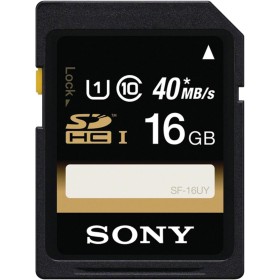 Sony Tarjeta de Memoria SDHC/SDXC Clase 10 UHS-1 R40 de 16 GB (SF16UY/TQMN) (Modelo Antiguo)