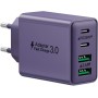 Cargador USB C 40W, Cargador iPhone Carga Rapida Múltiple USBC Enchufe PD+QC Rápido Pared Adaptador Tipo C Movil Cargadors para