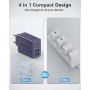 Cargador USB C 40W, Cargador iPhone Carga Rapida Múltiple USBC Enchufe PD+QC Rápido Pared Adaptador Tipo C Movil Cargadors para