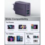 Cargador USB C 40W, Cargador iPhone Carga Rapida Múltiple USBC Enchufe PD+QC Rápido Pared Adaptador Tipo C Movil Cargadors para