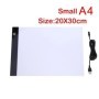 Almohadilla de copia de dibujo Led A4 A5, tablero regulable de 3 nivel