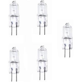 UGEFKMQ G4 Bombilla Halógena Paquete De 5 Bombillas Halógenas G4 De 6 V. Adecuado Para Lámpara De Microscopio De Proyección.,30W
