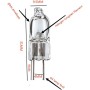 UGEFKMQ G4 Bombilla Halógena Paquete De 5 Bombillas Halógenas G4 De 6 V. Adecuado Para Lámpara De Microscopio De Proyección.,30W