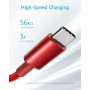 ANKER cable usb c, paquete de 2 cable USB-C a USB-A, Cable usb 2.0 de Nylon, para iPhone 15/15Plus/15 Pro/15 ProMax Samsung
