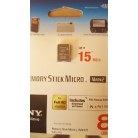 Sony ERM28GB - Tarjeta de Memoria M2, 8 GB + Adaptador M2 a USB