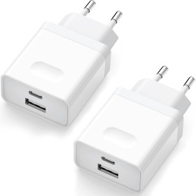 2Pcs Cargador USB C, Enchufe 20W Replacement for iPhone 16 15 14 13 12 11 Pro MAX SE XS XR 8 7 Plus Mini SE, Galaxy, Pixel.