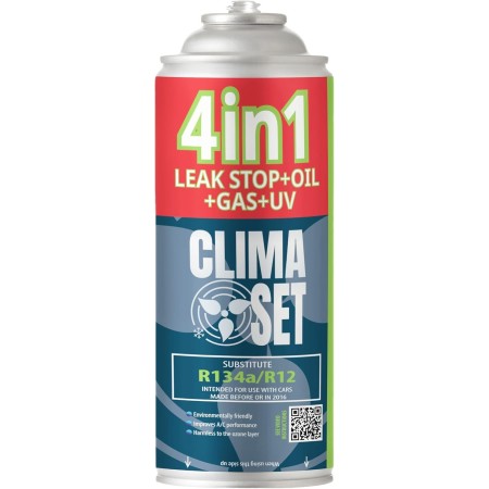 CLIMASET - Full KIT AC R134a 4in1, Gas de sustitución, Para coches 1994-2016 - Solución de aire acondicionado, Aplicación