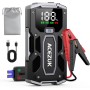 ACEZUK Arrancador de Coches 4500A, 12V Arrancador de Baterias de Coches (para 5.5L Disésel o 7.0L Gas), Jump Starter con 2.5
