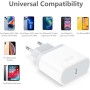 Anigaduo Cargador for iPhone Carga Rapida - for iPhone 14/14 Plus/14 Pro/14 Pro Max/13/12/11/X/XS MAX/XR/SE/8/7/6, Pad,25W USB C