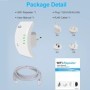 Amplificador de señal WiFi de 300Mbps, repetidor inalámbrico, extensor