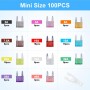 JOREST 168 Pcs 12v Fusibles Coche Kit, 114 Mini Fusibles Coche + 54 Mediano Fusibles Coche + 1 Clip para Fusibles - para