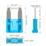 JOREST 168 Pcs 12v Fusibles Coche Kit, 114 Mini Fusibles Coche + 54 Mediano Fusibles Coche + 1 Clip para Fusibles - para