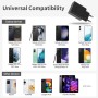 45W Cargador USB C Carga Rapida Enchufe Compatible con Samsung Galaxy S25/S24/S23/S23+/S23 Ultra/S22/S21/S20/Note20/A73/A53/S10