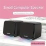 Altavoces para computadora, mini altavoz con luces frías y sonido esté