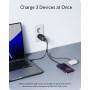 Anker Cargador USB C Carga Rapida 65W (Nano II),con 3 Puertos PPS, Cargador Compacto y Potente para MacBook Pro, iPad Pro, Steam