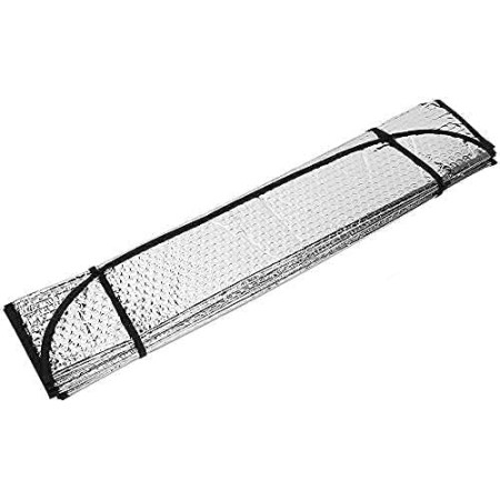 Parasol Coche Delantero de Luna Plegable Protector Solar de Luna, Universal con 2 Ventosas 2 Correas (130X60)