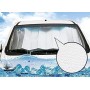 Parasol Coche Delantero de Luna Plegable Protector Solar de Luna, Universal con 2 Ventosas 2 Correas (130X60)