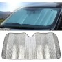 Parasol Coche Delantero de Luna Plegable Protector Solar de Luna, Universal con 2 Ventosas 2 Correas (130X60)