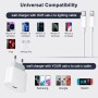 Cargador iPhone Carga Rapida, Cargador iPhone de 20W con Cable iPhone de 1M, Cargador USB C con Cable iPhone Carga Rapida para