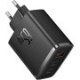 Baseus - Cargador USB C, 65 W, Fuente de alimentación de 3 Puertos PD, con PPS, Cargador rápido GAN Compatible con MacBook