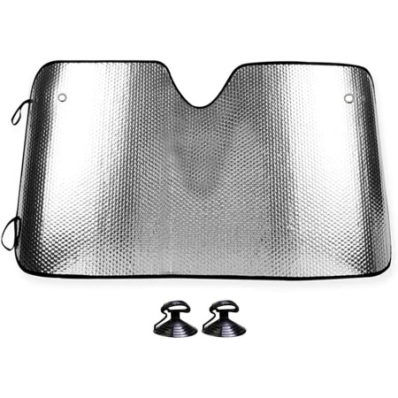 Parasol Coche Delantero，Parasol Luna de Coche Metalizado Cortina Reflectante para Vehículo Protección Rayos UV Parabrisas,