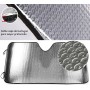 Parasol Coche Delantero，Parasol Luna de Coche Metalizado Cortina Reflectante para Vehículo Protección Rayos UV Parabrisas,