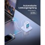 Baseus - Cargador USB C, 65 W, Fuente de alimentación de 3 Puertos PD, con PPS, Cargador rápido GAN Compatible con MacBook