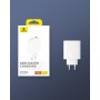 Baseus - Cargador USB C, 65 W, Fuente de alimentación de 3 Puertos PD, con PPS, Cargador rápido GAN Compatible con MacBook
