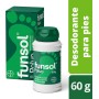 Funsol Desodorante para Pies - Polvo 60 g - Reduce el Sudor Excesivo - Elimina el Mal Olor de los Pies - Todo Tipo de Calzado -