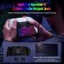 MoKo Teclado Inalámbrico con Retroiluminación RGB para Mando PS5, Mini Teclado Bluetooth para Playstation 5 con Luz Colorida
