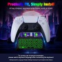 MoKo Teclado Inalámbrico con Retroiluminación RGB para Mando PS5, Mini Teclado Bluetooth para Playstation 5 con Luz Colorida