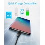 Anker Cable USB tipo C, PowerLine III USB-A a USB-C cable de carga rápida (10 pies), compatible con Samsung Galaxy S10 S9 Plus