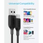 Anker Cable USB tipo C, PowerLine III USB-A a USB-C cable de carga rápida (10 pies), compatible con Samsung Galaxy S10 S9 Plus