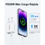 Baileku Cargador USB C, 40W Múltiple Enchufe USBC PD+QC Rápido, Cargador iPhone Carga Rapida Adaptador Tipo C, Cargadors Movil