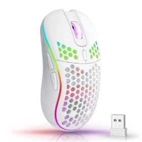 Ratón inalámbrico de carga con iluminación RGB de 2,4G, ratón para jue
