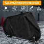Funda para Moto, XXL Impermeable Motocicleta Outdoor&Indoor Poliéster Funda Scooter Bicicletas, Antipolvo/UV protección, Lona