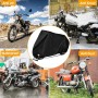 Funda para Moto, XXL Impermeable Motocicleta Outdoor&Indoor Poliéster Funda Scooter Bicicletas, Antipolvo/UV protección, Lona