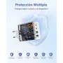 Aioneus Cargador USB C 40W 4 Puertos, Carga Rápida PD 3.0 Con Tipo-C USB-A, Para iPhone 15 14 13 12 11 XR XS Pro MAX, Samsung,
