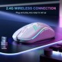 Ratón inalámbrico de carga con iluminación RGB de 2,4G, ratón para jue
