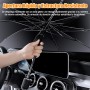 Parasol de Coche Plegable Universal- Parabrisas con Protección Rayos UV Ventana Delantera Metalizado Aislante del Calor